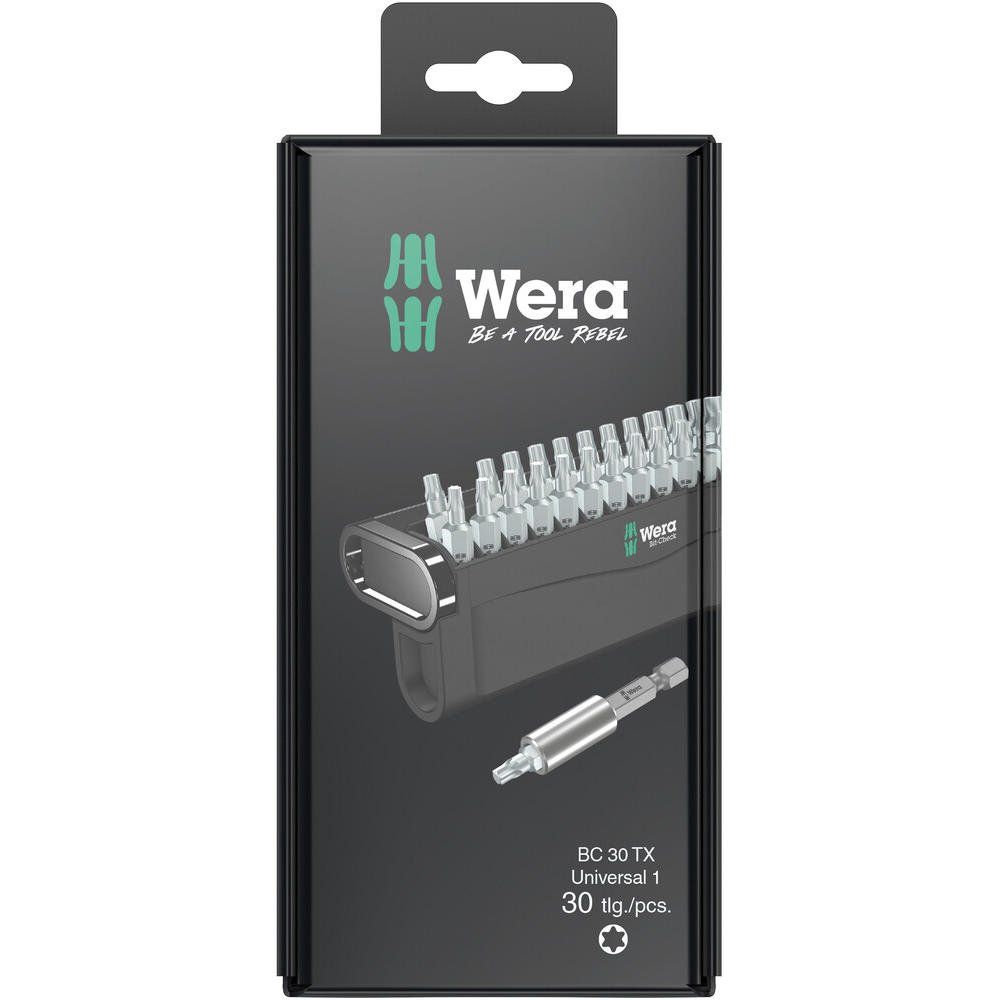Wera 30 Piece Torx Screwdriver Bit Set - Image 1