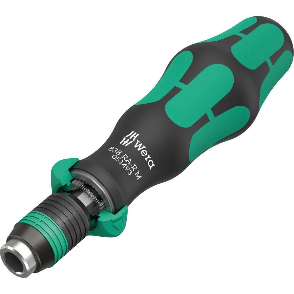 Wera 838 RA-R M Ratchet Screwdriver with Rapidaptor Locking Bit Holder - Image 1