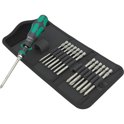Wera 838 RA-R M Kraftform Kompakt 15 Piece Ratchet Screwdriver Set