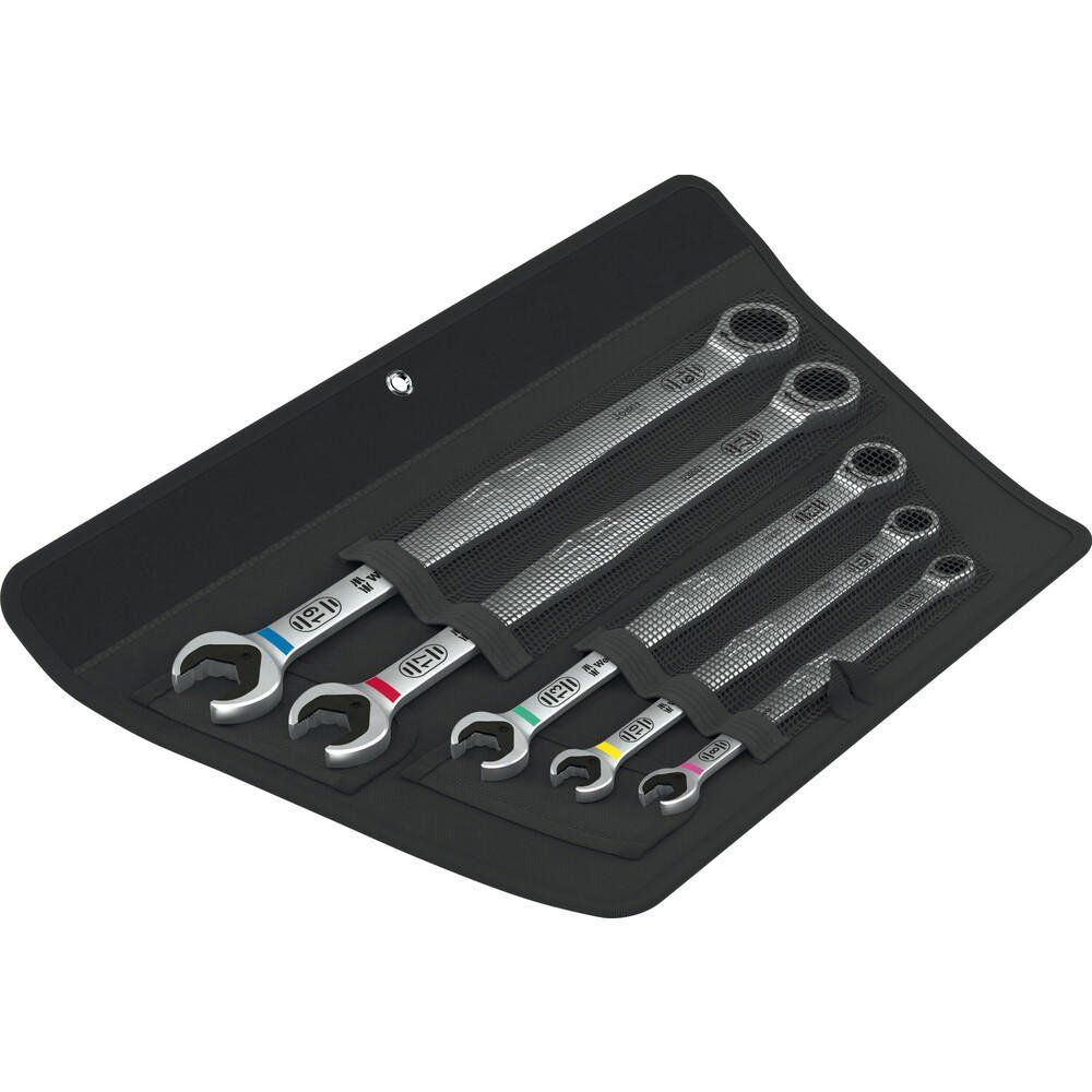 Wera 6007 Joker 5 Piece Ring Ratchet Spanner Set - Image 1
