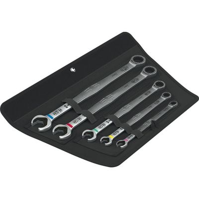 Wera 6007 Joker 5 Piece Ring Ratchet Spanner Set