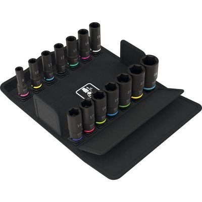 Wera 8790 B Impaktor 14 Piece 3/8" Drive Deep Hexagon Impact Socket Set