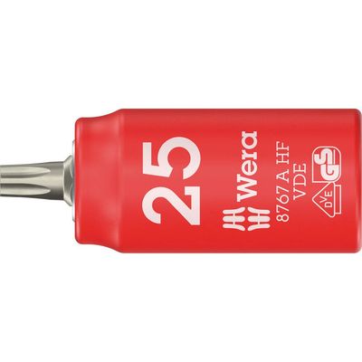 Wera 8767 A HF Zyklop VDE Insulated 1/4" Drive Torx Bit Socket