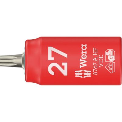 Wera 8767 A HF Zyklop VDE Insulated 1/4" Drive Torx Bit Socket