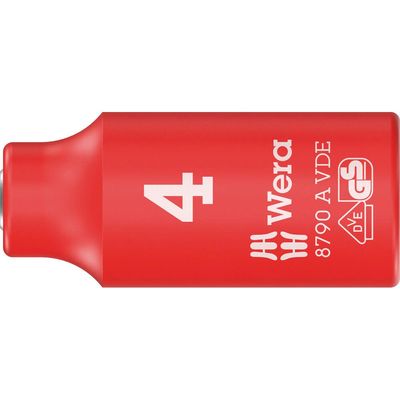 Wera 8790 A Zyklop VDE Insulated 1/4" Drive Hexagon Socket