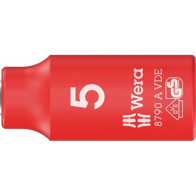 Wera 8790 A Zyklop VDE Insulated 1/4" Drive Hexagon Socket