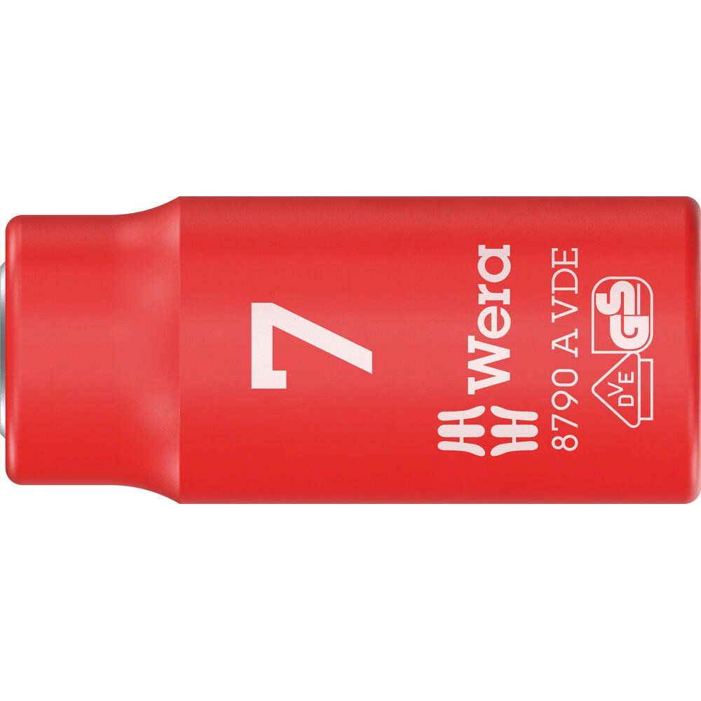 Wera 8790 A Zyklop VDE Insulated 1/4" Drive Hexagon Socket - Image 1