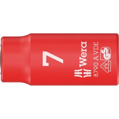 Wera 8790 A Zyklop VDE Insulated 1/4" Drive Hexagon Socket