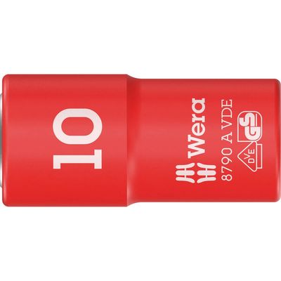 Wera 8790 A Zyklop VDE Insulated 1/4" Drive Hexagon Socket