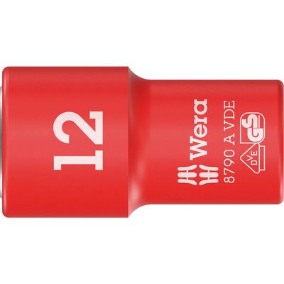 Wera 8790 A Zyklop VDE Insulated 1/4" Drive Hexagon Socket