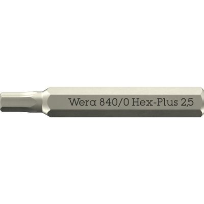 Wera 840/0 4mm Hex Drive Hex Plus Micro Screwdriver Bits