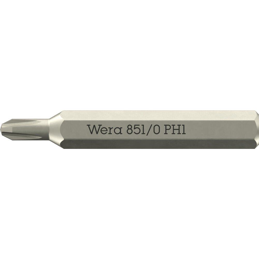 Wera 851/0 PH 4mm Hex Drive Micro Phillips Screwdriver Bit - Image 1