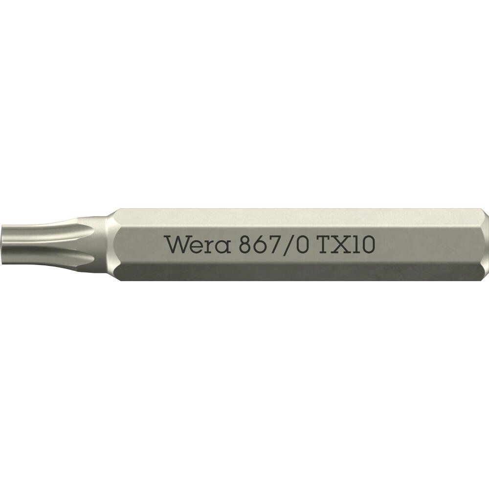 Wera 867/0 4mm Hex Drive Micro Torx Screwdriver Bits - Image 1
