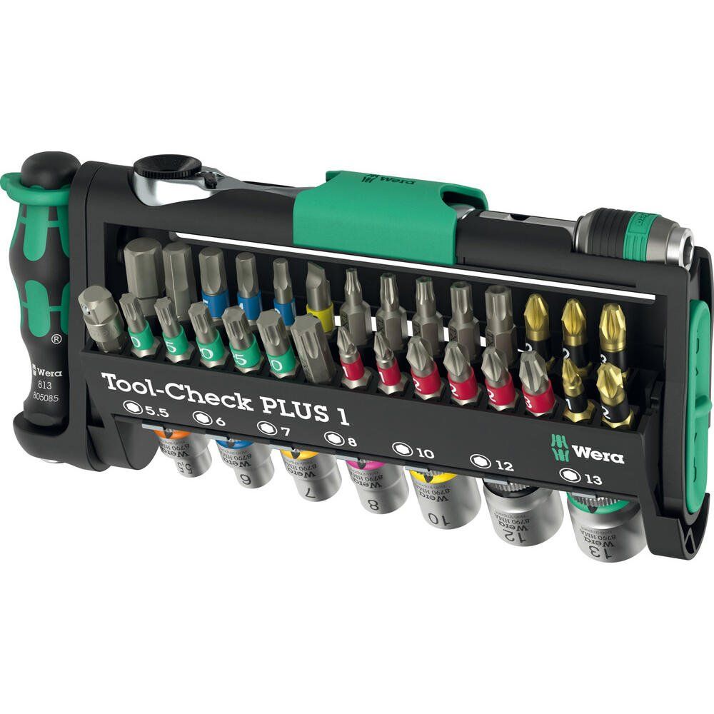 Wera Tool Check Plus 1 39 Piece Screwdriver and 1/4" Drive Hexagon Socket Set - Image 1