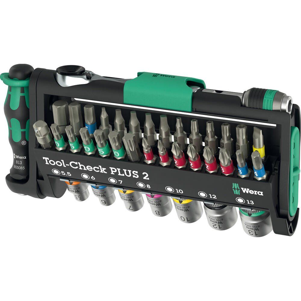Wera Tool Check Plus 2 39 Piece Screwdriver and 1/4" Drive Hexagon Socket Set - Image 1