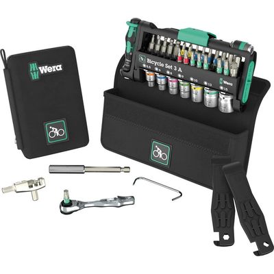 Wera 40 Piece Bicycle Repair Screwdriver and Socket Set 3 A