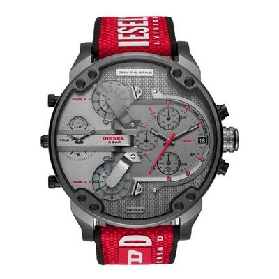 Diesel Mr Daddy 2.0 DZ7423 Men's Watch – 57mm Grey Dial Silicone - Thumbnail 2
