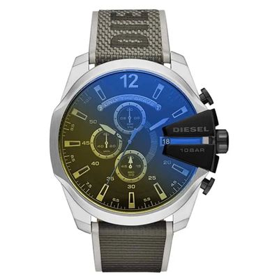 Diesel Mega Chief DZ4523 Men's Watch – 51mm Black Dial Nylon