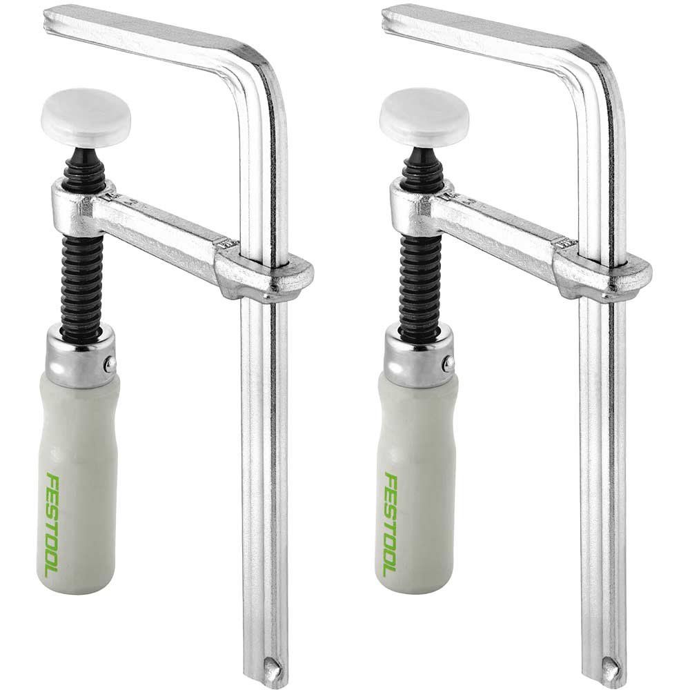 Festool FSZ 120 Guide Rail Clamps Pack of 2 - Image 1