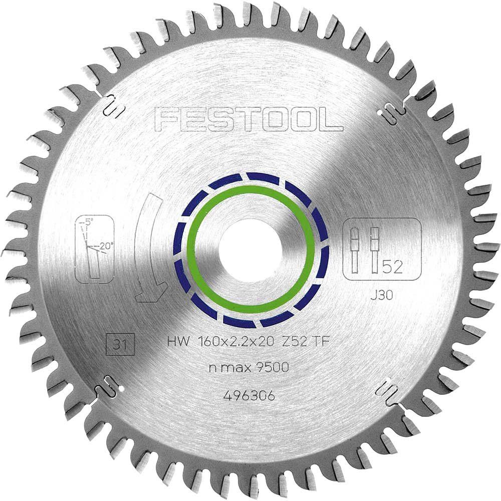Festool Aluminium Plastics Cutting Circular Saw Blade 160mm 52T 20mm - Image 1