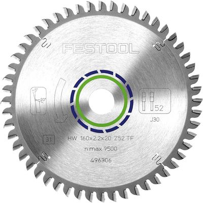 Festool Aluminium Plastics Cutting Circular Saw Blade 160mm 52T 20mm