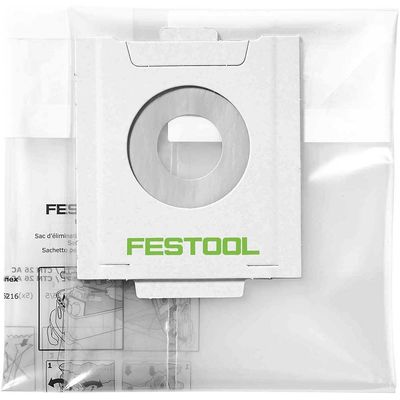 Festool ENS-CT 36 AC Dust Extrator Waste Bag Pack Of 5 Pack of 5