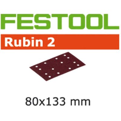 Festool Rubin 2 StickFix Sanding Sheets for Wood 80 x 133mm 80mm x 133mm 80g Pack of 50
