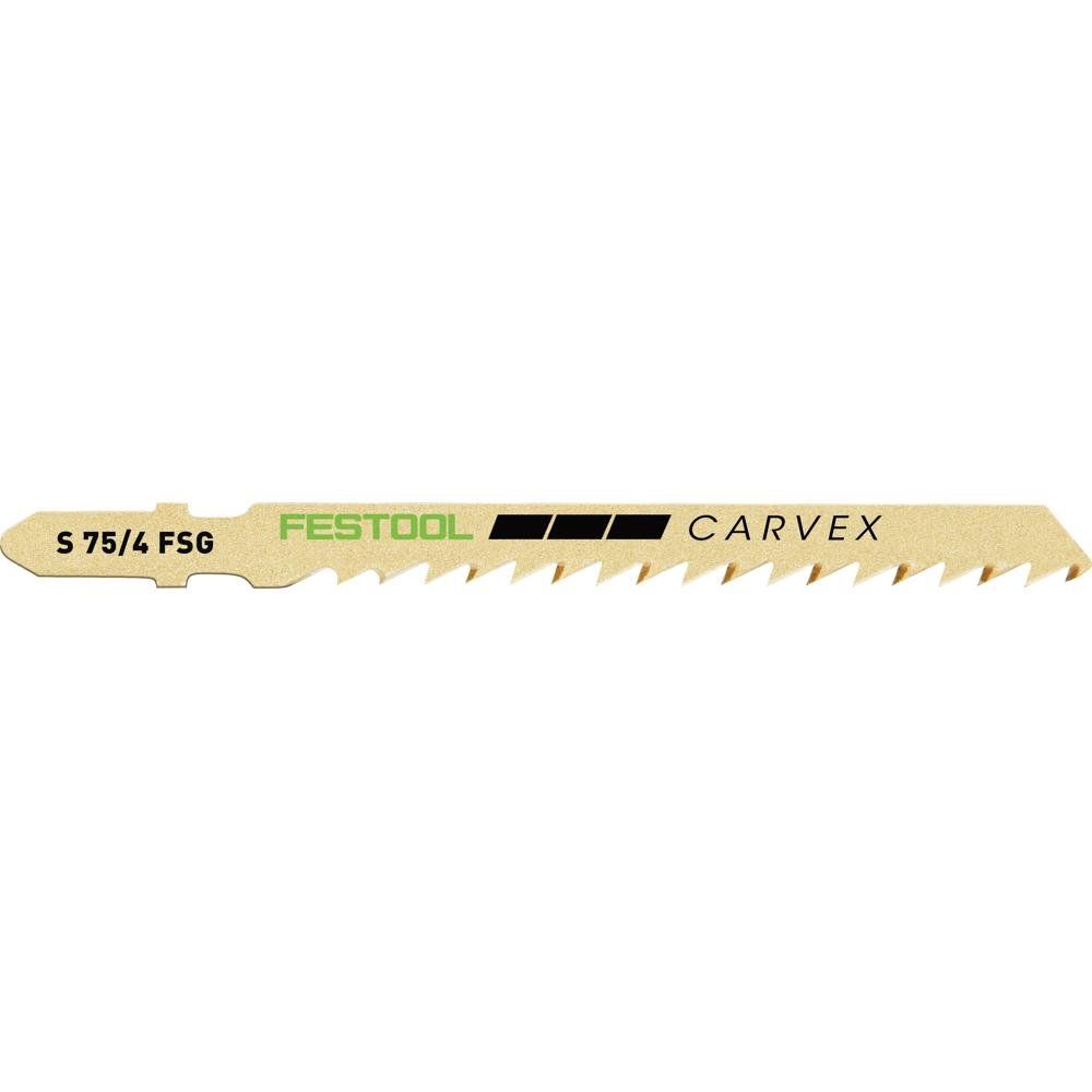Festool S75/4FSG Carvex Universal Wood Jig Saw Blades Pack of 5 - Image 1