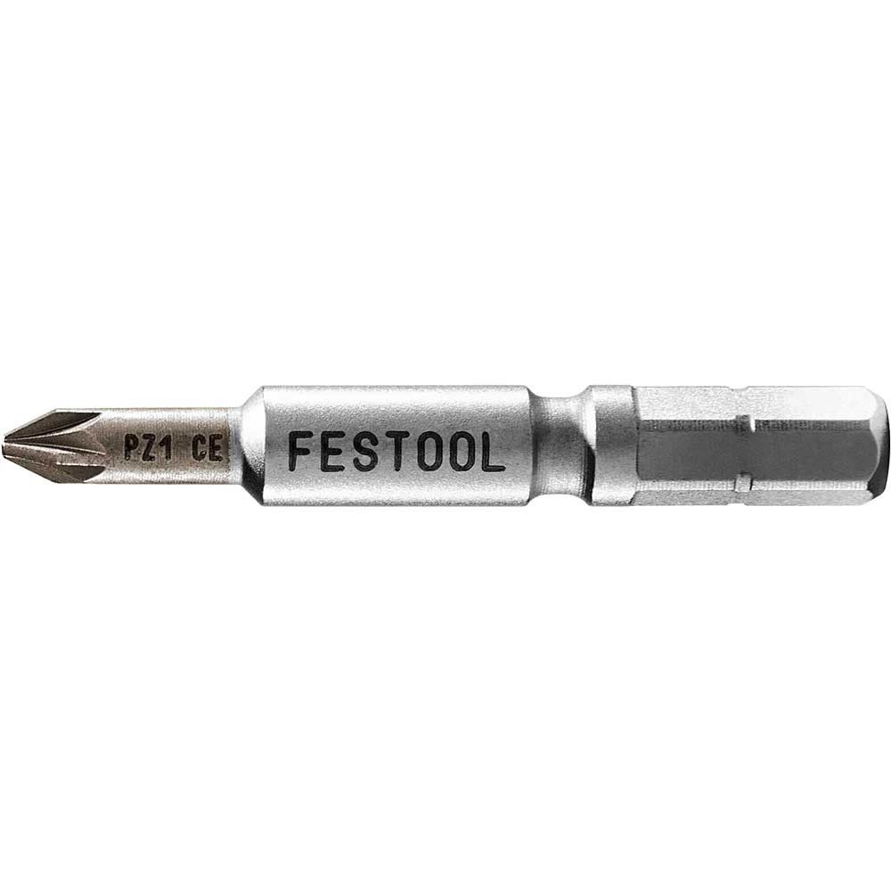 Festool Centrotec Pozi Screwdriver Bits PZ1 50mm Pack of 2 - Image 1