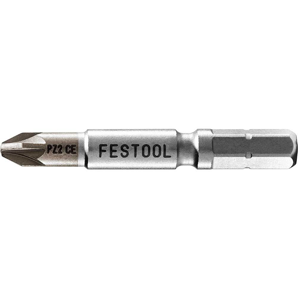 Festool Centrotec Pozi Screwdriver Bits PZ2 50mm Pack of 2 - Image 1