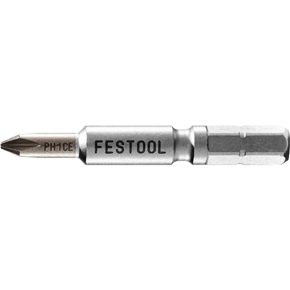 Festool Centrotec Phillips Screwdriver Bits PH1 50mm Pack of 2 - Image 1