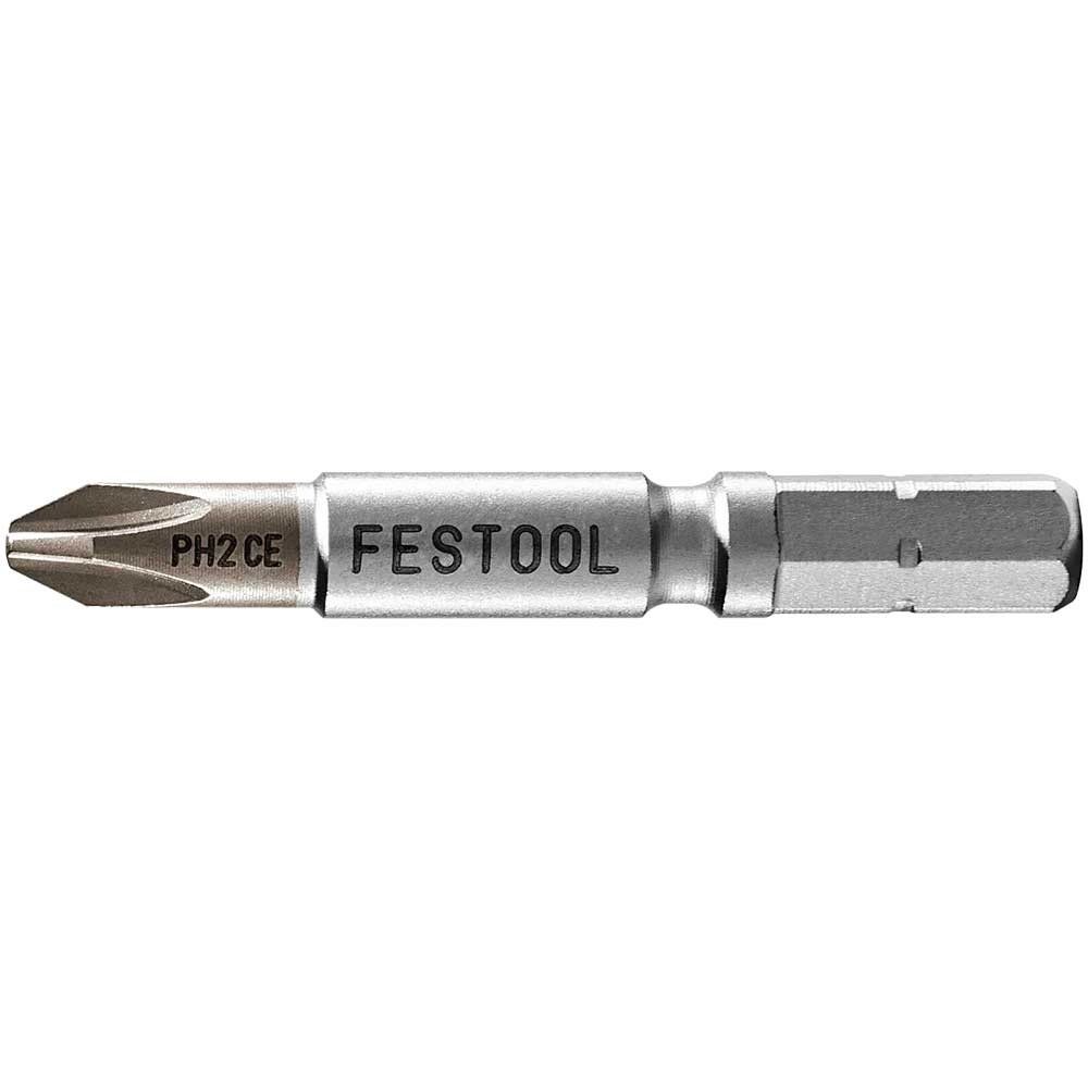 Festool Centrotec Phillips Screwdriver Bits PH2 50mm Pack of 2 - Image 1