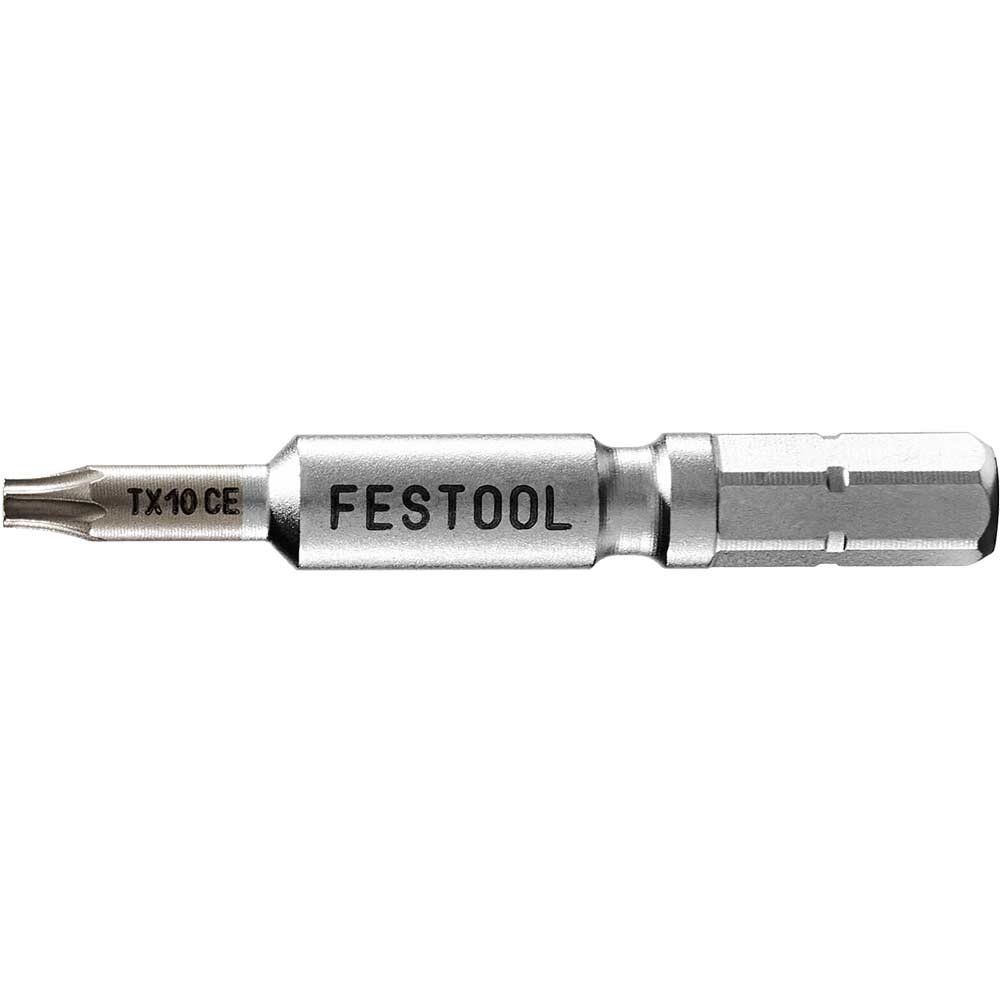 Festool Centrotec Torx Screwdriver Bits T10 50mm Pack of 2 - Image 1