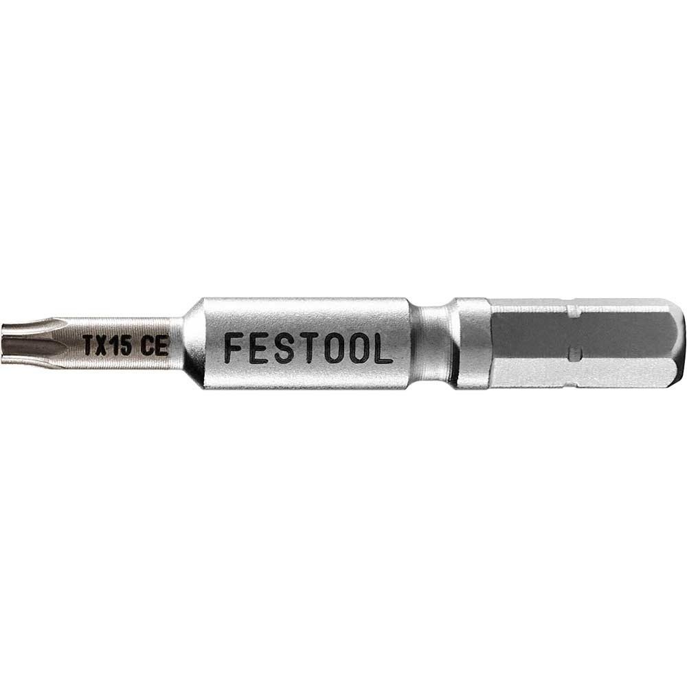Festool Centrotec Torx Screwdriver Bits T15 50mm Pack of 2 - Image 1