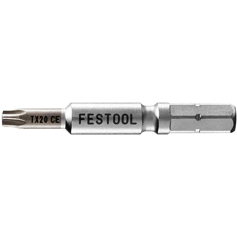Festool Centrotec Torx Screwdriver Bits T20 50mm Pack of 2 - Image 1