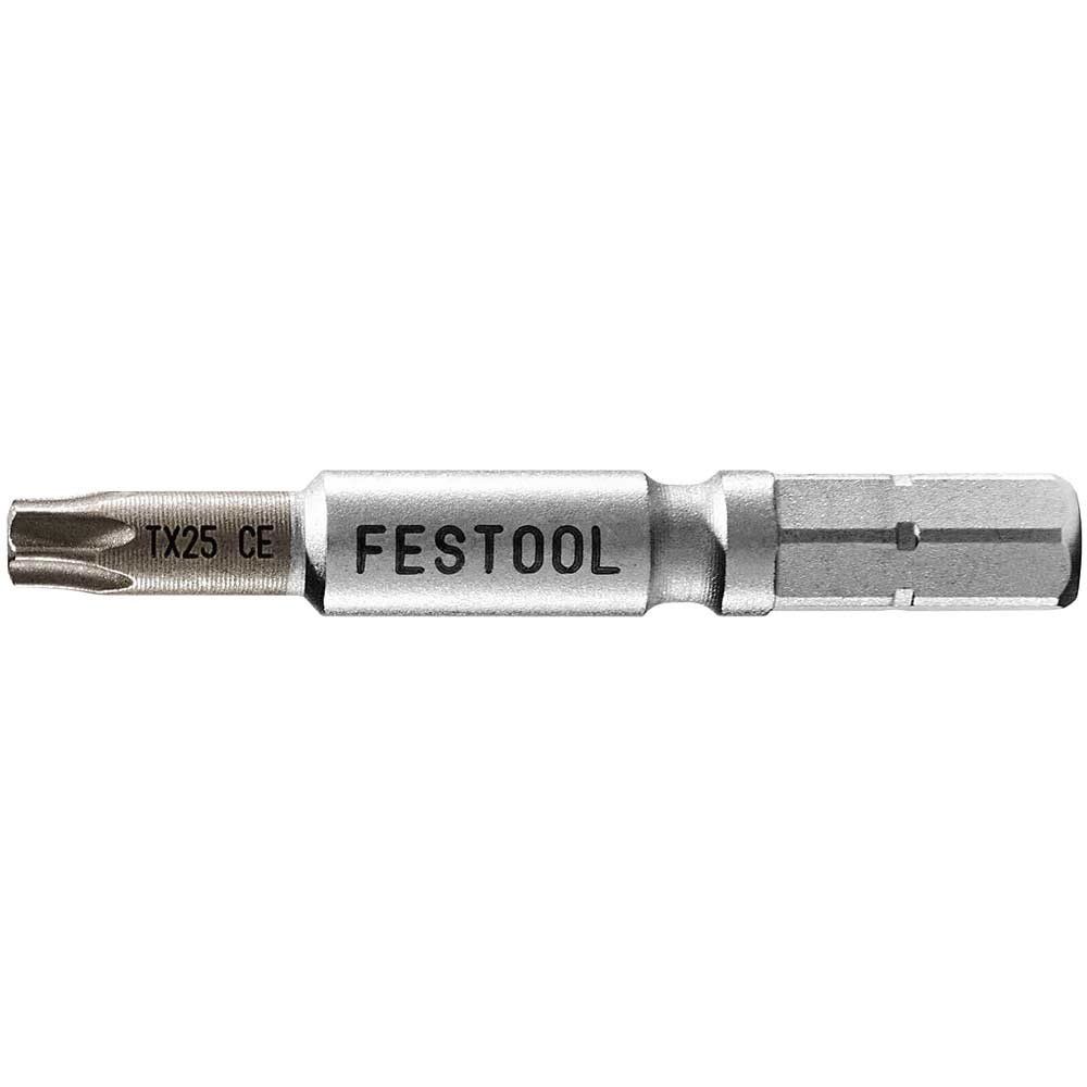 Festool Centrotec Torx Screwdriver Bits T25 50mm Pack of 2 - Image 1