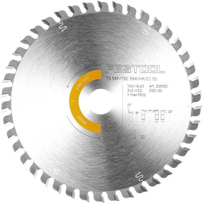 Festool TS55 F Fine Cutting Wood Circular Saw Blade 160mm 160mm 42T 20mm