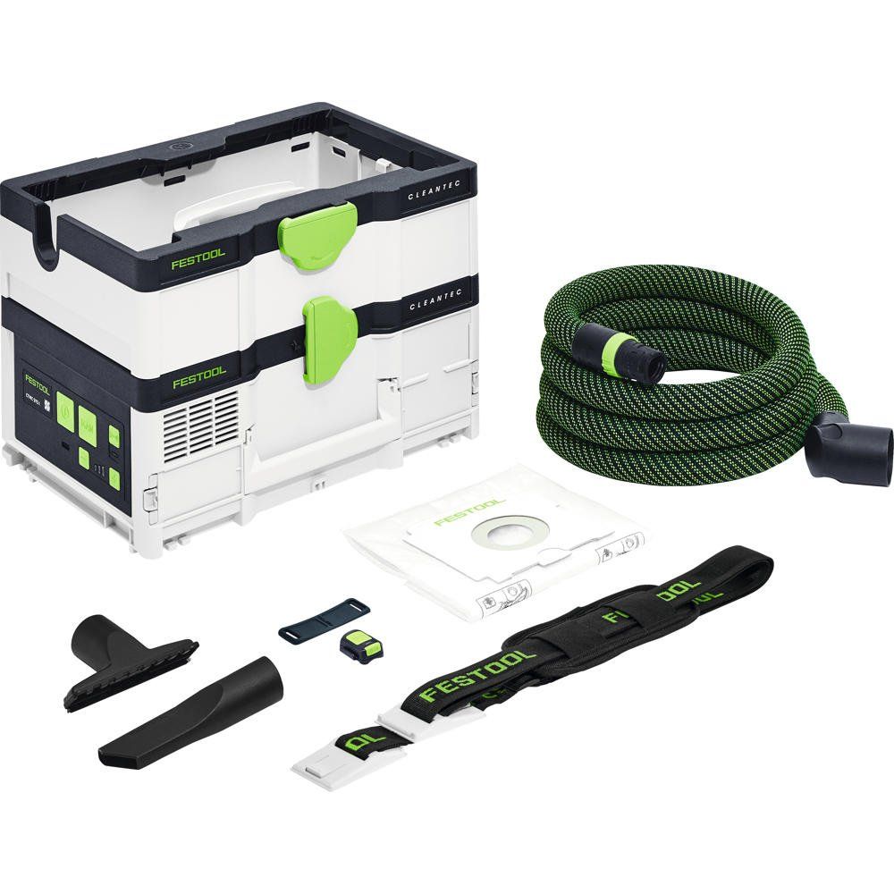 Festool CTMC SYS Cleantec Twin 18v Cordless M Class Mobile Dust Extractor - Image 1