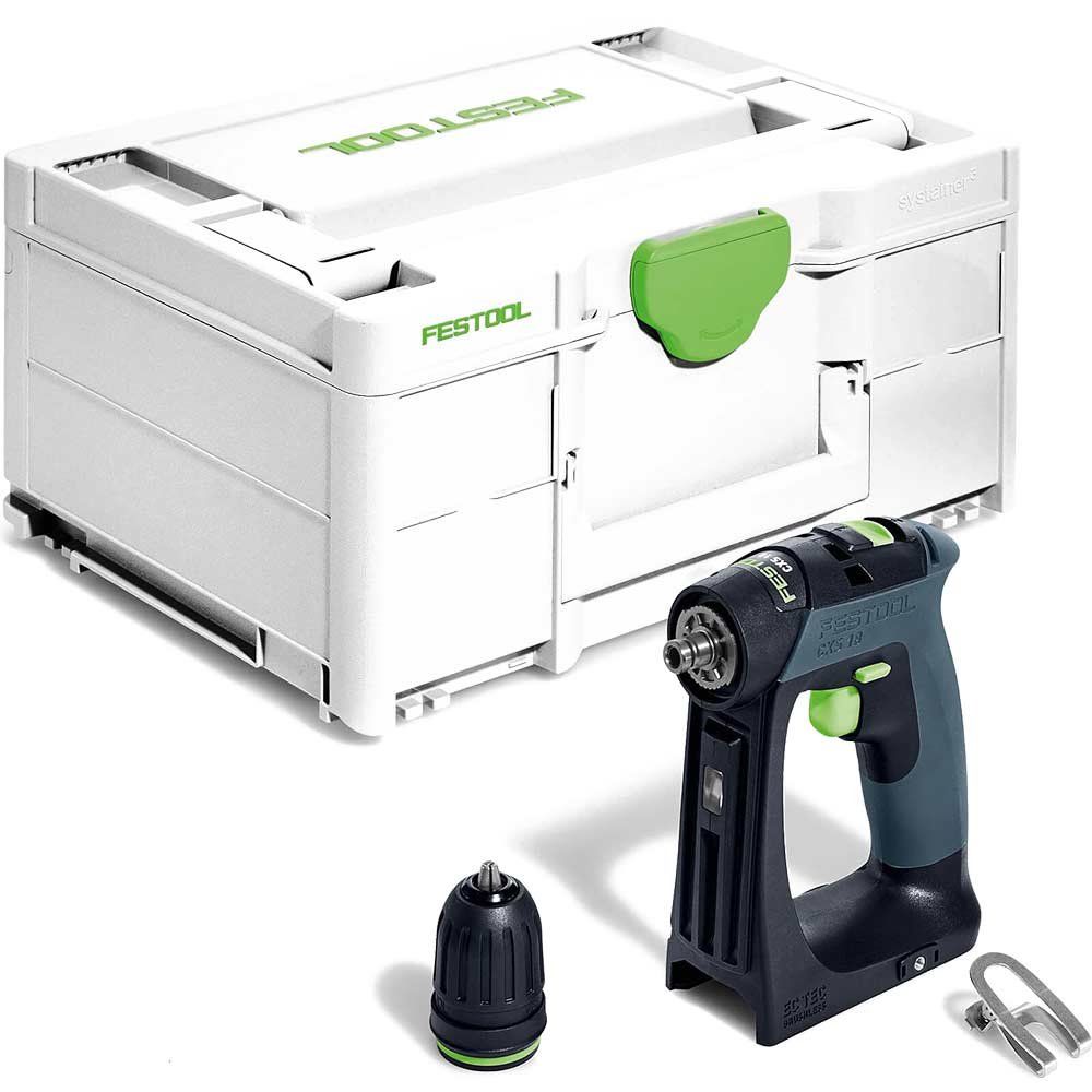 Festool CXS 18 18v Cordless Brushless Drill Driver No Batteries No Battery Charger Case - Image 1