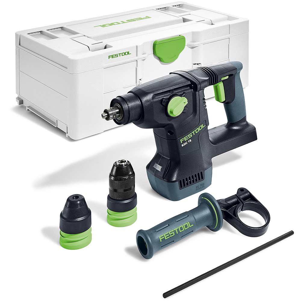 Festool KHC 18 18V Brushless SDS+ Hammer Drill No Batteries No Battery Charger Case - Image 1