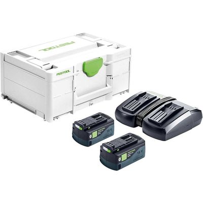 Festool SYS 18V Energy Set 2 x Batteries 5Ah TCL 6 DUO Charger & Case 5ah