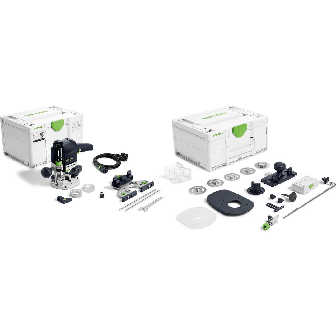 Festool OF 1010 REBQ-Plus 1/4" Plunge Router and Accessories Set 240v - Image 1