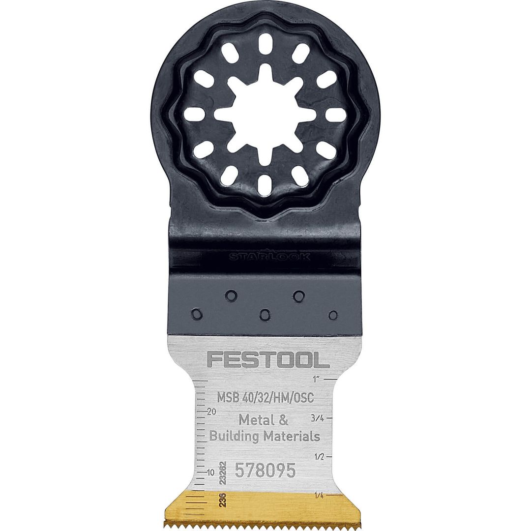 Festool Starlock Carbide Oscillating Multi Tool Plunge Blade 32mm Pack of 1 - Image 1