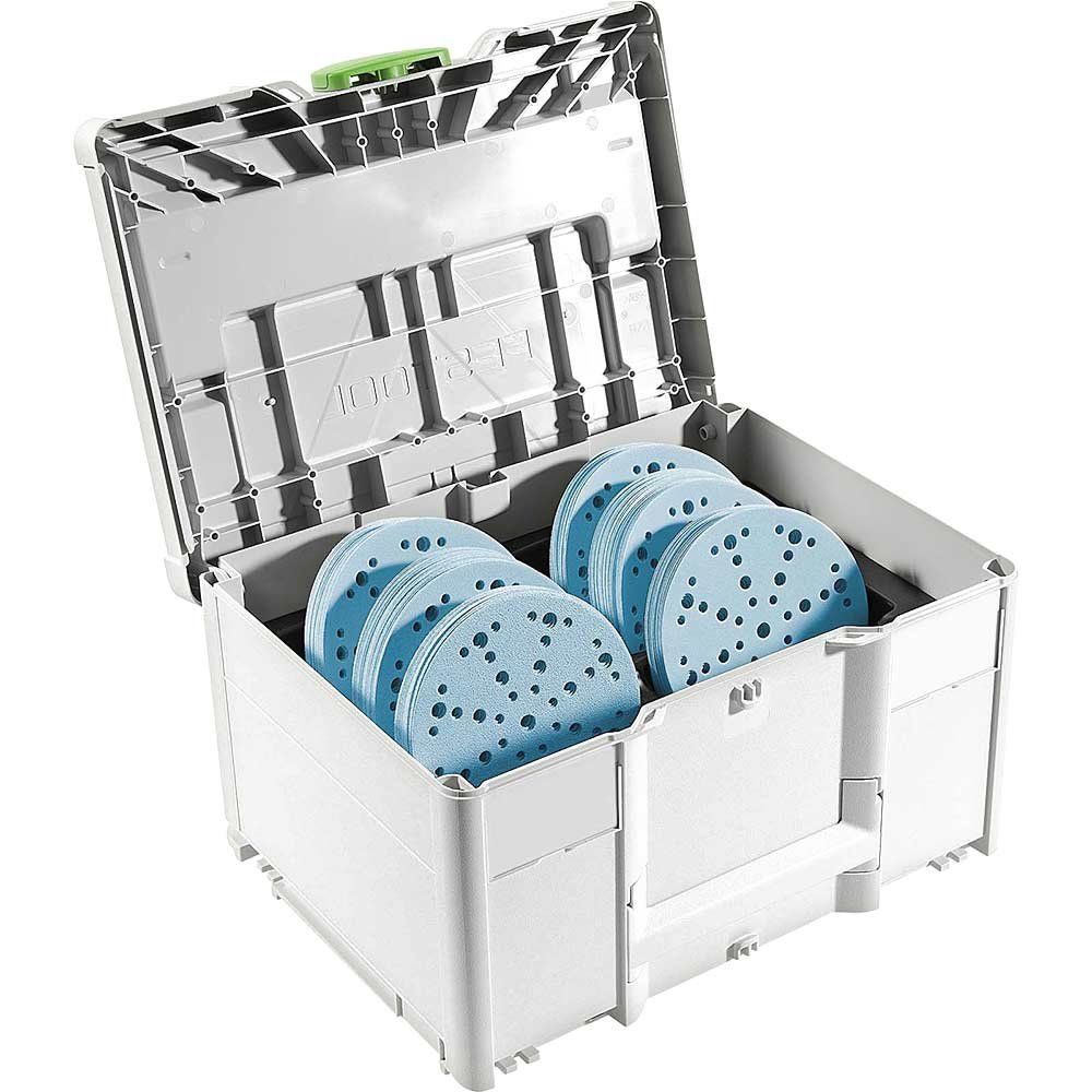 Festool SYS-STF D150 GR-Set 150mm Granat Sanding Discs & Systainer Case - Image 1