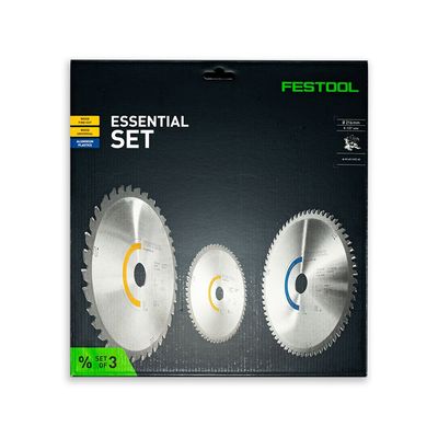 Festool KSB-SORT/3 216mm Circular Saw Blade 3 Piece Set 216mm Assorted Teeth 30mm