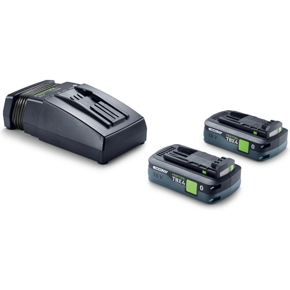 Festool 18v TBX Cordless 2 Battery 4ah and Charger Set - Image 1
