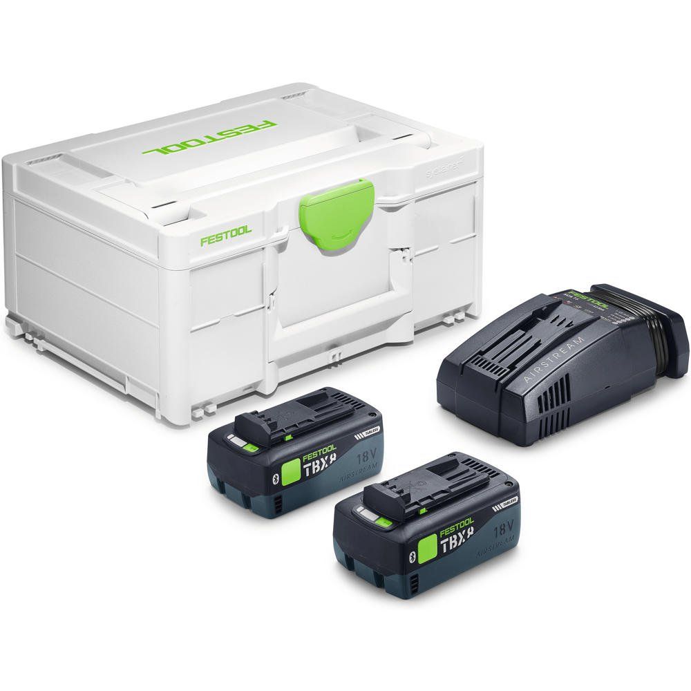 Festool SYS 18v TBX Cordless 2 Battery 8ah and Charger Kit - Image 1