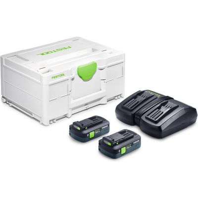 Festool SYS 18v TBX Cordless 2 Battery 4ah and Charger Kit