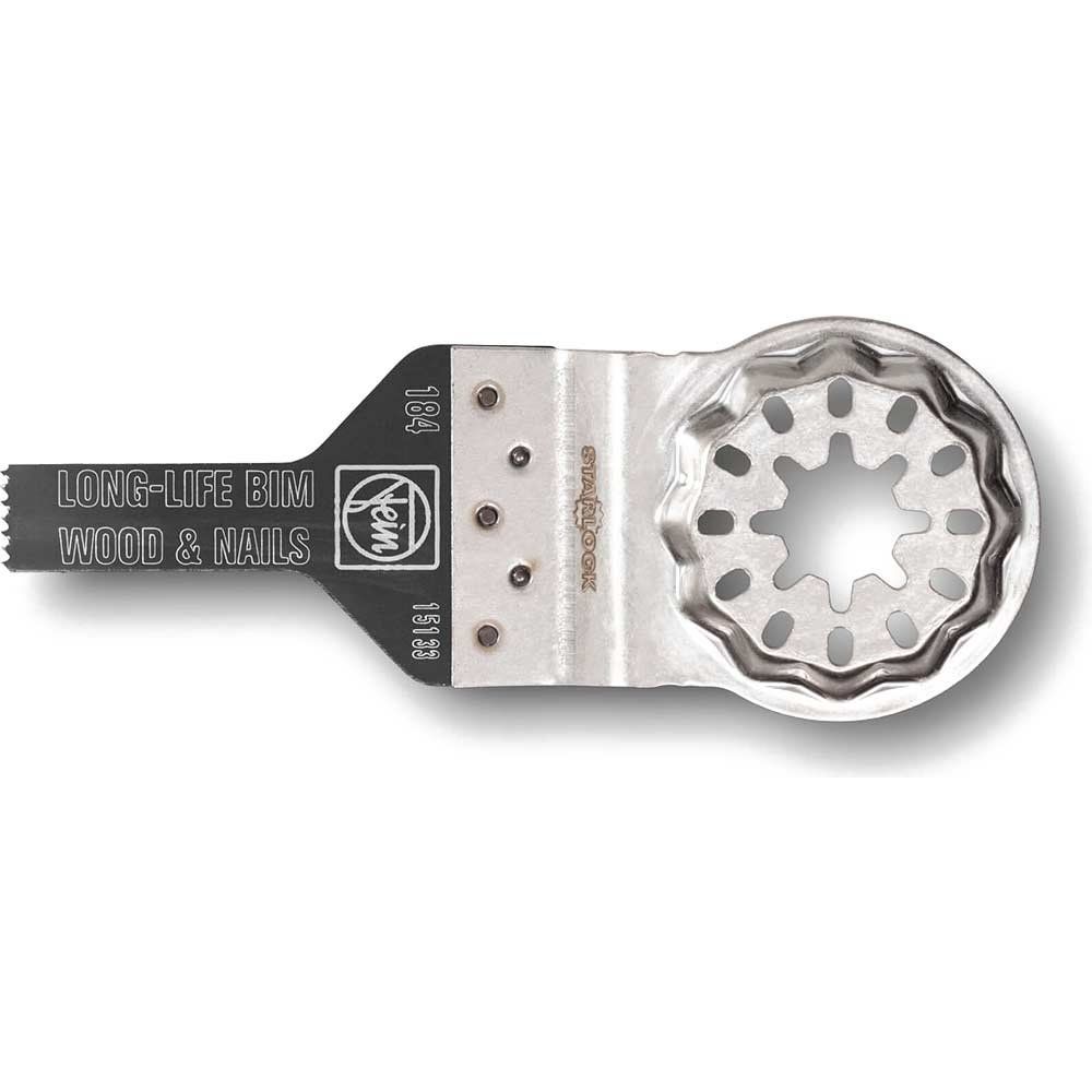 Fein E-Cut BIM Long Life Starlock Oscillating Multi Tool Saw Blade for Wood and Nails 10mm Pack of 1 - Image 1