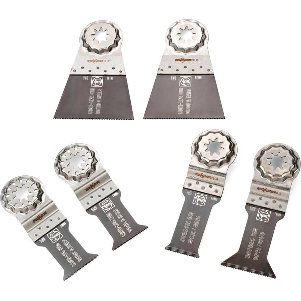 Fein 6 x Best of StarlockPlus Wood & Metal Cutting Blades - Image 1